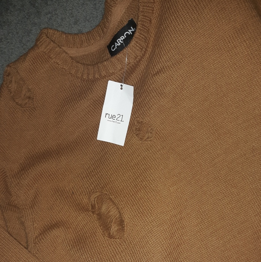 Oversized brown sweater
